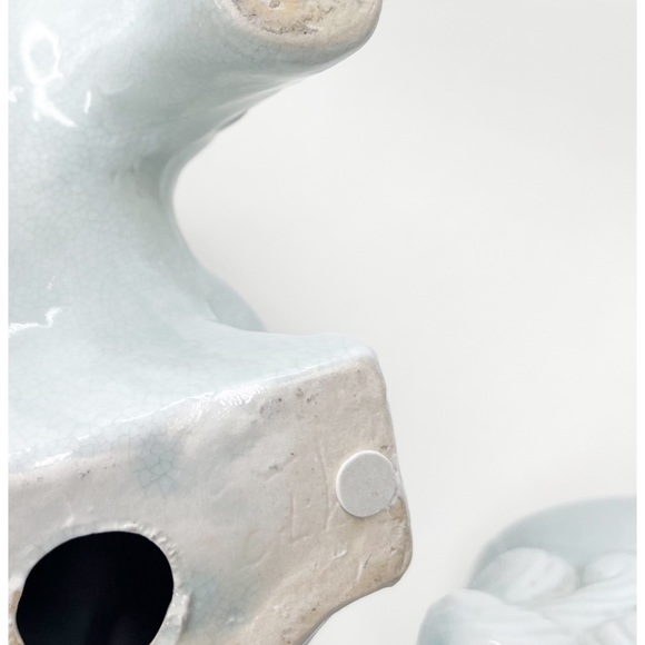 Fu Foo Dogs Lion Door Statue Lions Pair - Picture 5 of 5